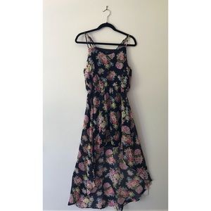 Floral High-Low Dress